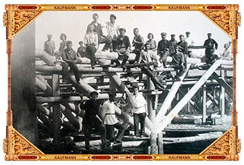 Кашин. 1932 год. Постройка Московского моста.