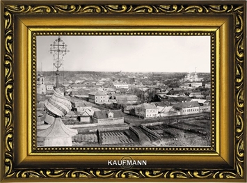 Вид города с колокольни Крестознаменской церкви, 1880 г., (восточная часть). Фотограф: В.А. Колотильщиков.