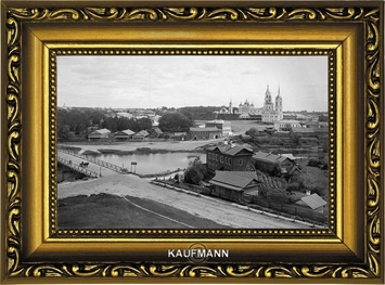 Вид с колокольни Дмитровского монастыря на центральную часть города Кашина, 1894 г. Фотограф: М.П. Дмитриев.