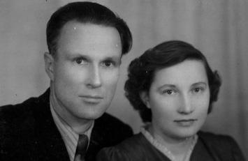 Анна Алексеевна Аниханова с супругом Павлом Александровичем